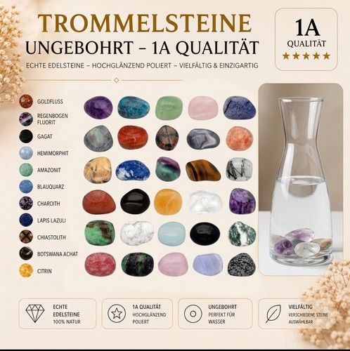 Premium trommelsteine aus - 1a,