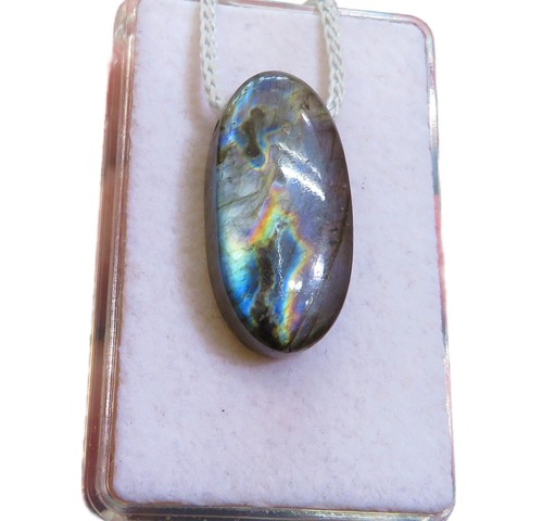 Labradorit anhänger cabochon - labradorit,