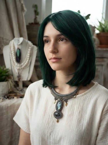 Makrame collier mit echtem - makrame,