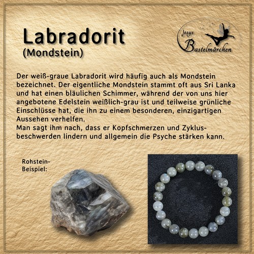 Naturstein armband labradorit - naturstein,